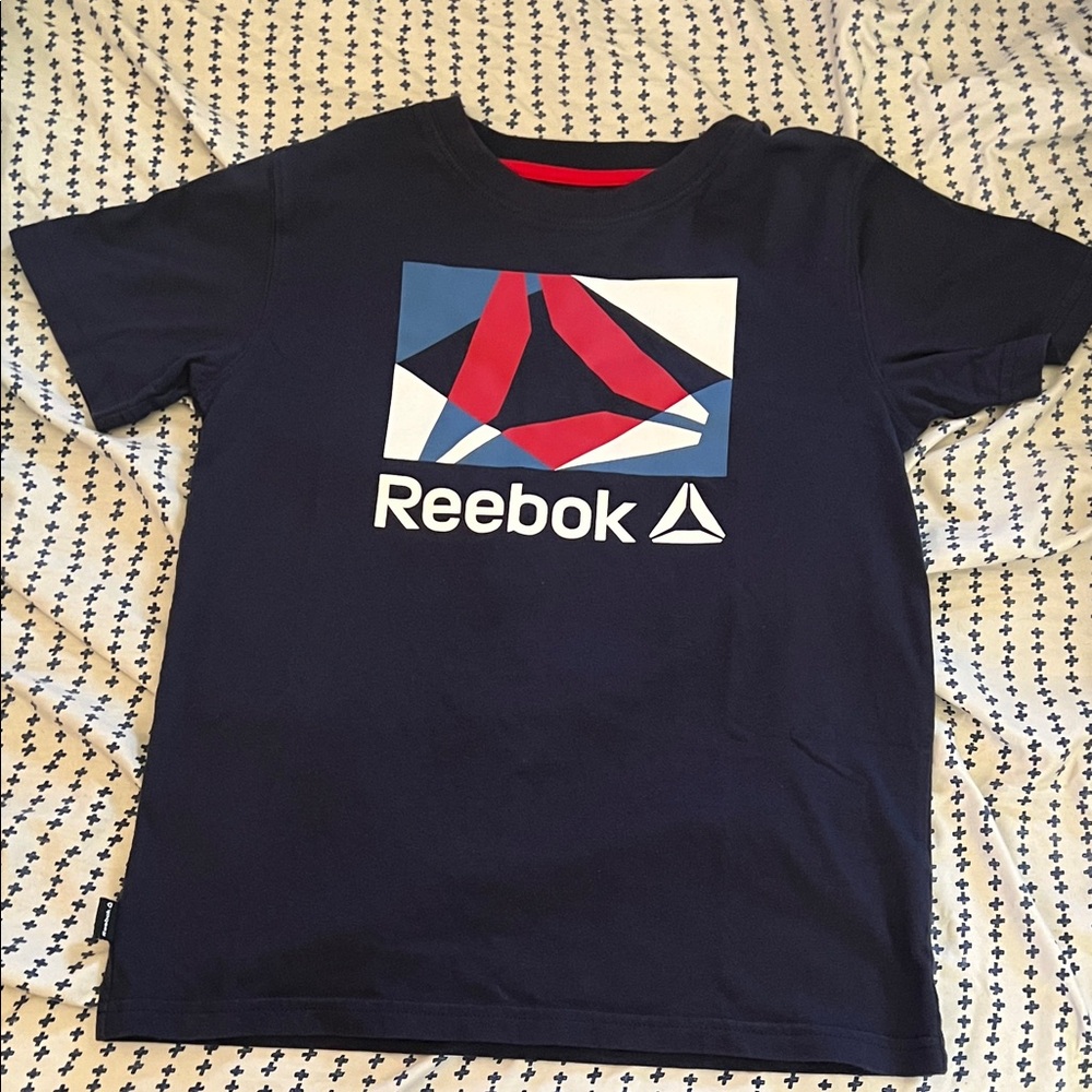 Reebok Kids Navy and Red Graphic Tee